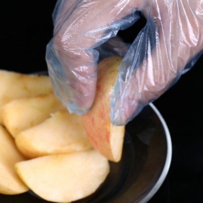 Widely Used Food Handling 0.8g Disposable HDPE Poly Gloves